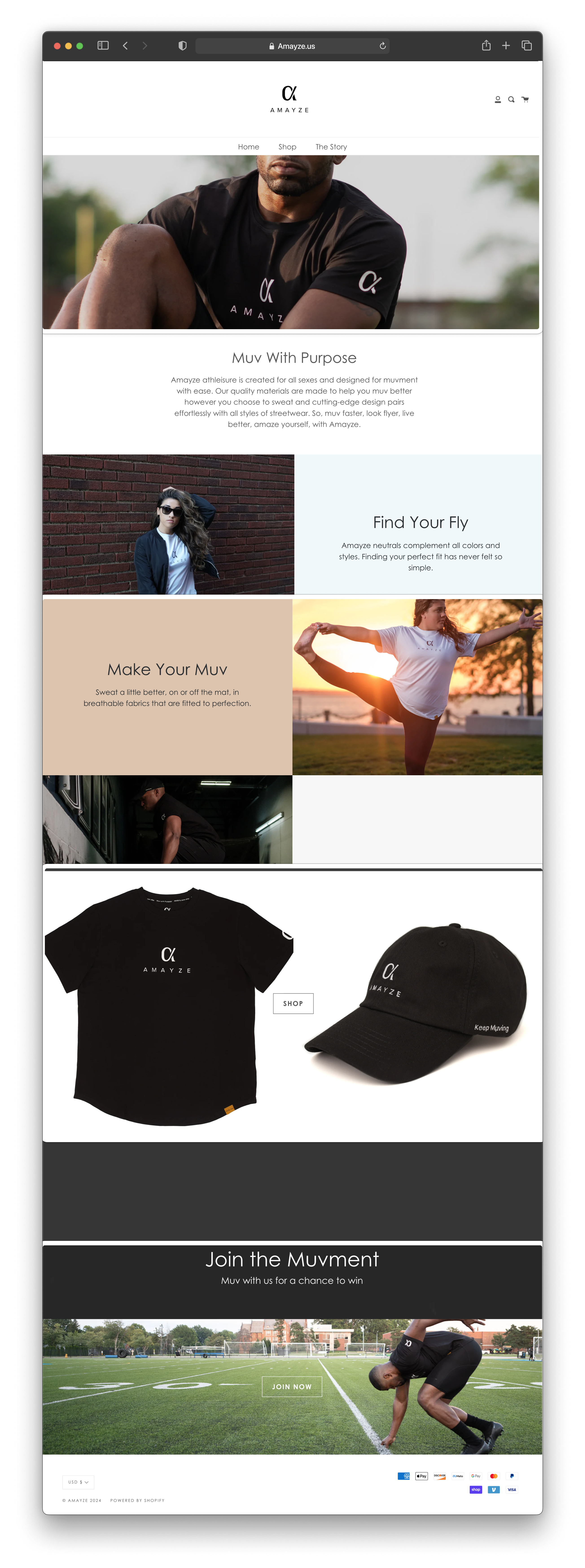 Training environment and brand context
