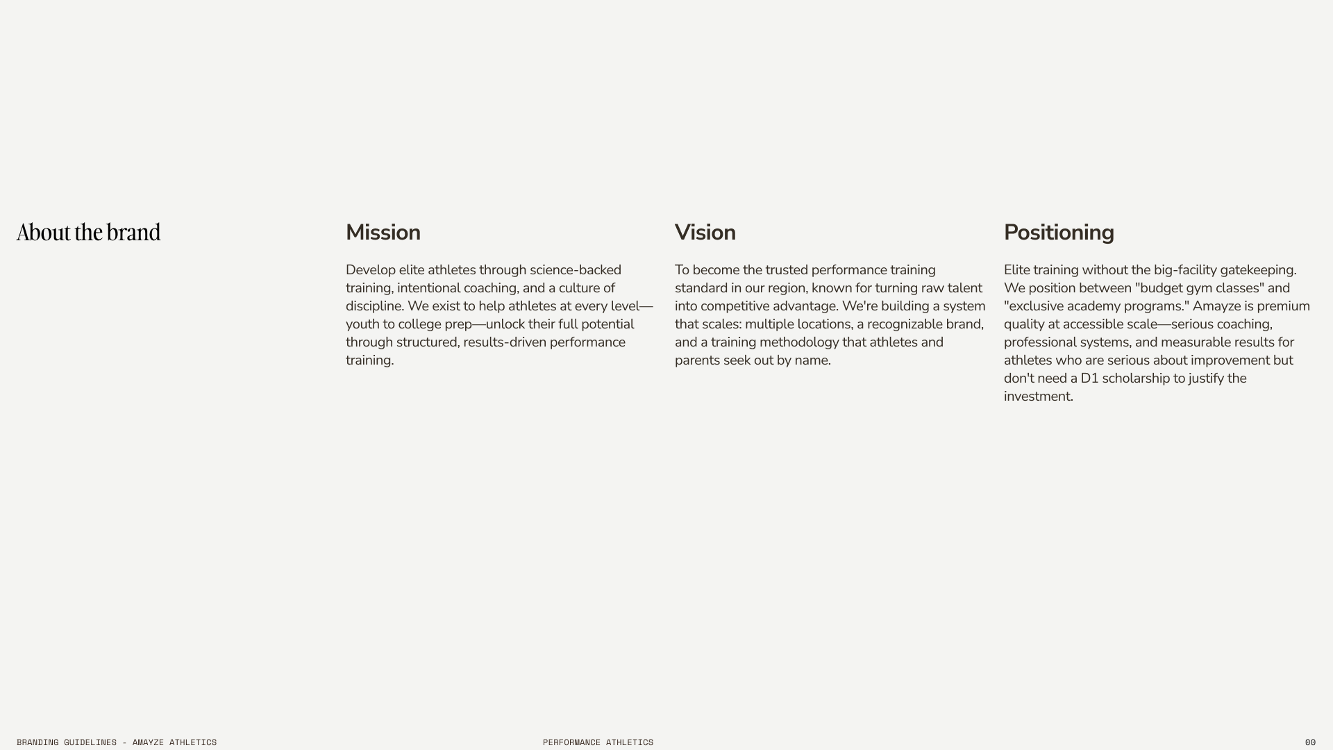 Deliverable — brand application